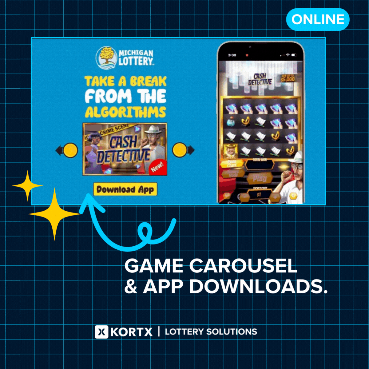 Game Carousel App Download Lottery Ad