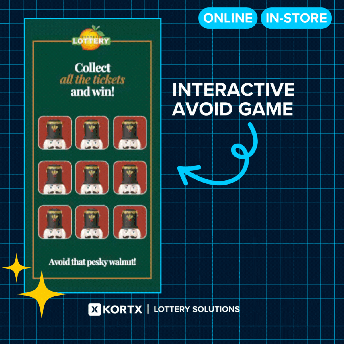 Interactive Avoid Game Lottery Ad