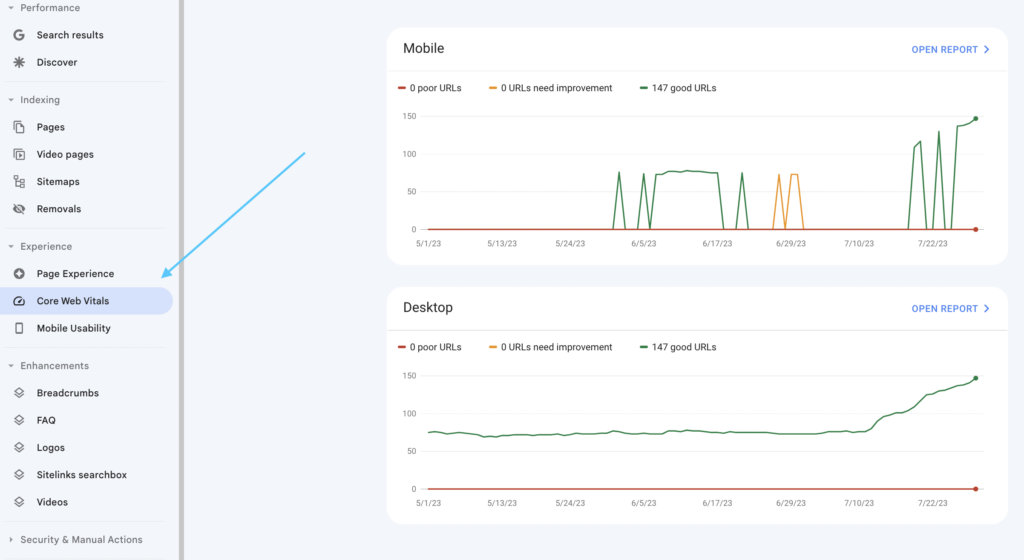 google search console technical seo