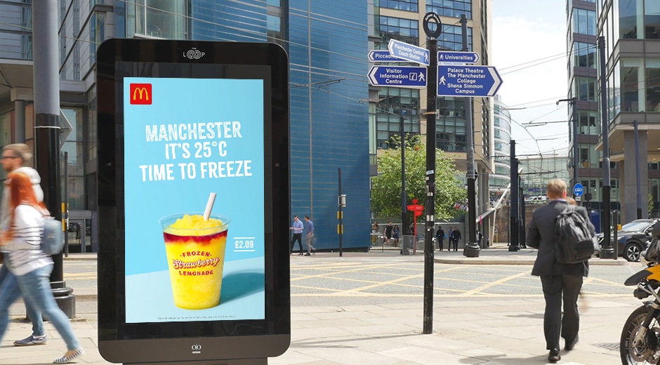 mcdonalds DOOH advertising campaign