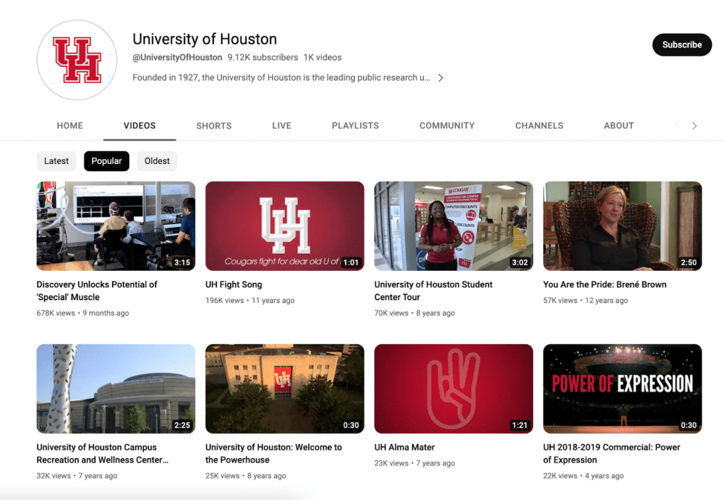 university of houston marketing trends